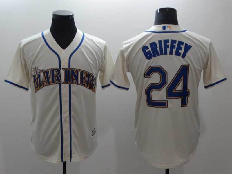 Mariners 24 Ken Griffey Jr. Cream Cool Base Stitched Baseball Jerseys,We sell and wholesale Mariners 24 Ken Griffey Jr. Cream Cool Base Stitched Baseball Jerseys on line form chian!
